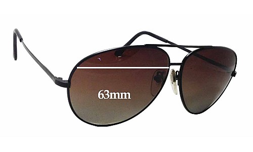 Sunglass Fix Replacement Lenses for Serengeti Drivers 5222C - 63mm Wide 