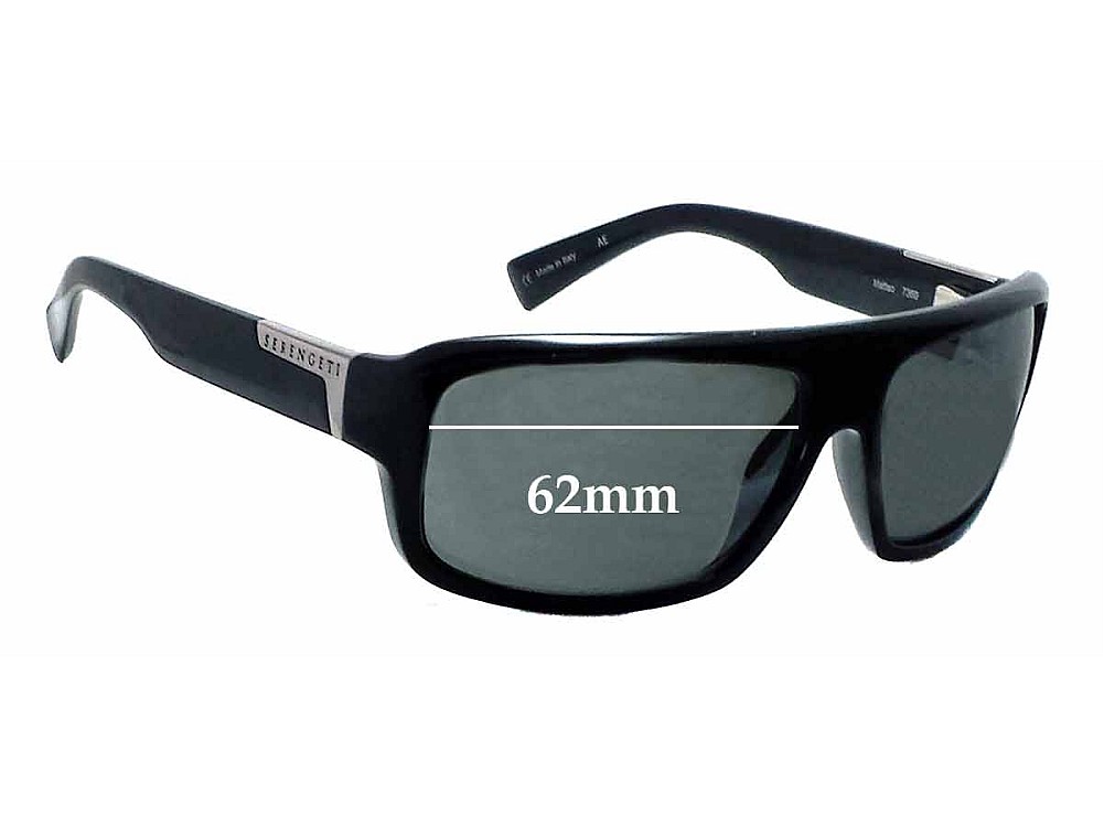 Sunglass Fix Verres de Remplacement pour Serengeti Matteo - 62mm Wide Sunglass Fix Verres de Remplacement pour Serengeti Matteo - 62mm Wide