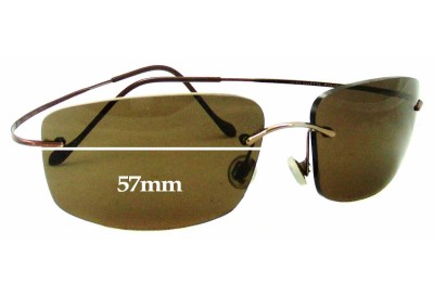 Sunglass Fix Replacement Lenses for Serengeti Pileus - 57mm wide 