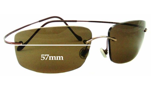 Sunglass Fix Replacement Lenses for Serengeti Pileus - 57mm Wide 