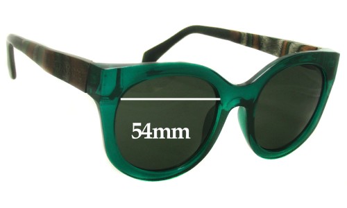 Sunglass Fix Verres de Remplacement pour Silvano Silvano - 54mm Wide 