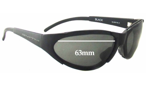 Sunglass Fix Replacement Lenses for Smith Slider SL-2 - 63mm Wide 