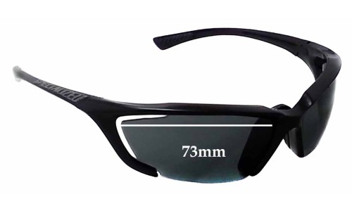 Sunglass Fix Replacement Lenses for Specialized Halftime - 73mm Wide 