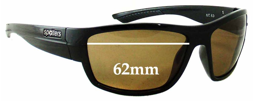 Spotters Nitro Replacement Sunglass Lenses - 62mm wide
