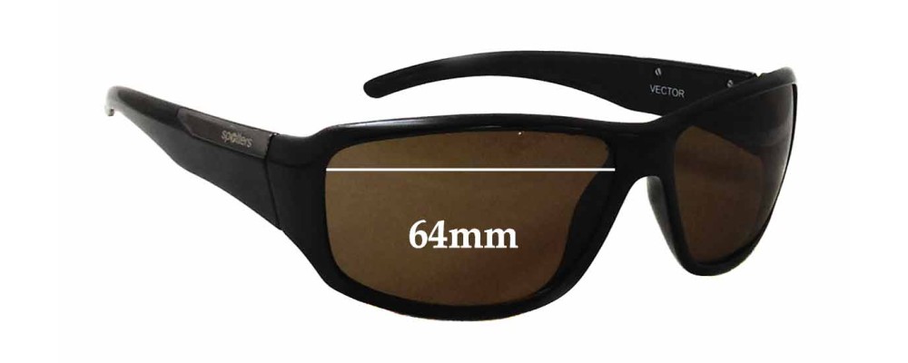 Spotters Vector Replacement Sunglass Lenses - 64mm wide