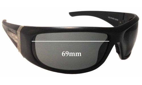 Sunglass Fix Replacement Lenses for Spotters Voltage - 69mm Wide 