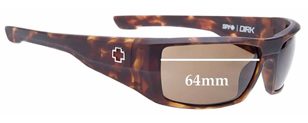 Spy Optics Dirk Replacement Sunglass Lenses - 64mm Wide