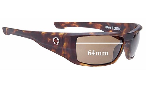 Sunglass Fix Replacement Lenses for Spy Optic Dirk - 64mm Wide 