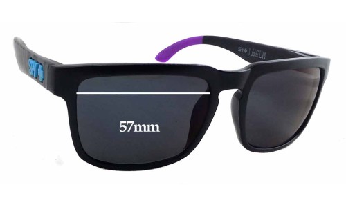 Sunglass Fix Replacement Lenses for Spy Optic Helm - 57mm Wide 