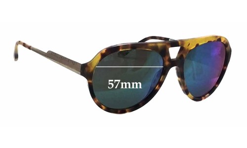 Sunglass Fix Ersatzgläser für Stella McCartney SM4047 - 57mm Wide 