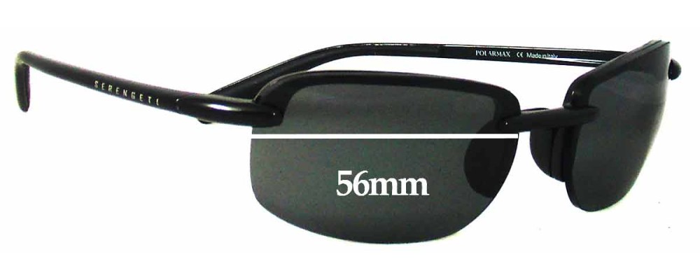 Sunglass Fix Replacement Lenses for Serengeti Cirro - 56mm Wide