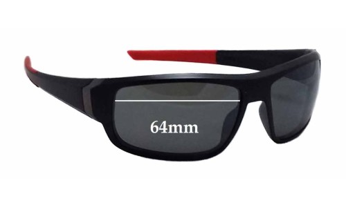Sunglass Fix Replacement Lenses for Tag Heuer Racer TH9221 - 64mm Wide 