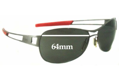 Tag Heuer Speedway TH0204 Replacement Lenses 64mm wide 