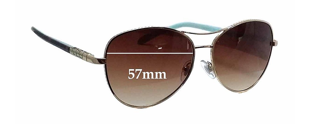 Sunglass Fix Replacement Lenses for Tiffany & Co TF 3041 - 57mm Wide