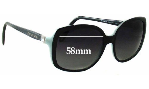 Sunglass Fix Replacement Lenses for Tiffany & Co TF 4042-G - 58mm Wide 