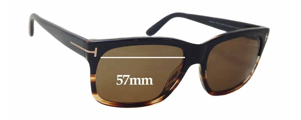 Sunglass Fix Replacement Lenses for Tom Ford Barbara TF0376 - 57mm Wide