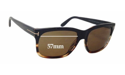 Sunglass Fix Replacement Lenses for Tom Ford Barbara TF0376 - 57mm Wide 