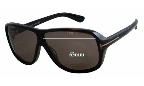 Sunglass Fix Replacement Lenses for Tom Ford Blake TF242 - 63mm Wide 