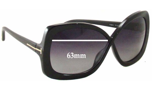 Sunglass Fix Replacement Lenses for Tom Ford Calgary TF227 - 63mm Wide 