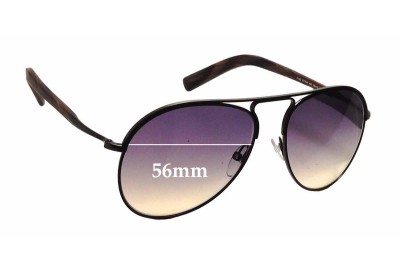Tom Ford Cody TF448 Replacement Sunglass Lenses - 56mm wide 