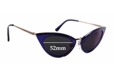 Tom Ford Grace TF349 Replacement Sunglass Lenses - 52mm wide 