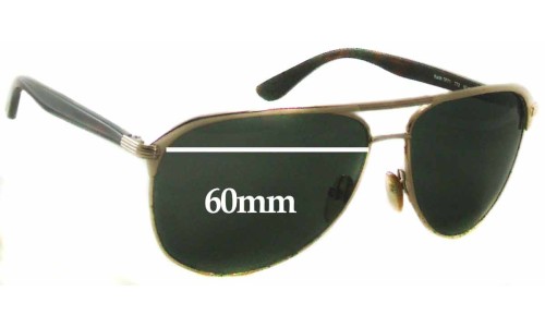 Sunglass Fix Replacement Lenses for Tom Ford Keith TF71 - 60mm Wide 