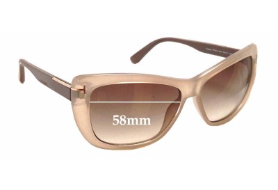 Tom Ford Lindsay TF0434 Replacement Sunglass Lenses - 58mm wide 