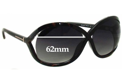  Sunglass Fix Replacement Lenses for Tom Ford Sandra TF297 - 62mm Wide 