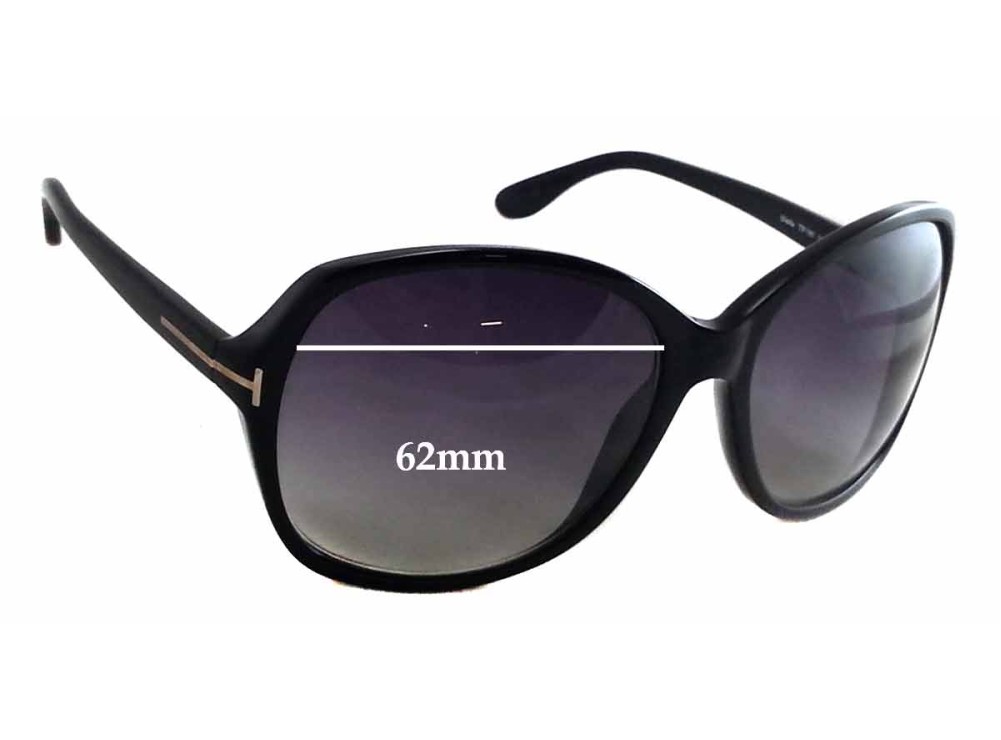 Sunglass Fix Replacement Lenses for Tom Ford Sheila TF186 - 62mm Wide Sunglass Fix Replacement Lenses for Tom Ford Sheila TF186 - 62mm Wide