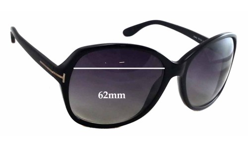 Sunglass Fix Replacement Lenses for Tom Ford Sheila TF186 - 62mm Wide Sunglass Fix Replacement Lenses for Tom Ford Sheila TF186 - 62mm Wide