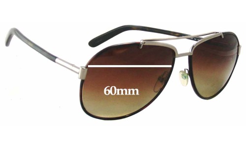 Sunglass Fix Replacement Lenses for Tom Ford Miguel TF148 - 60mm Wide 