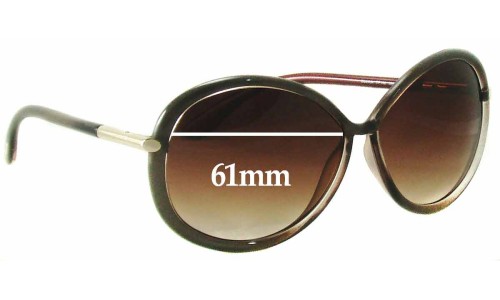 Sunglass Fix Replacement Lenses for Tom Ford Clothilde TF162 - 61mm Wide 