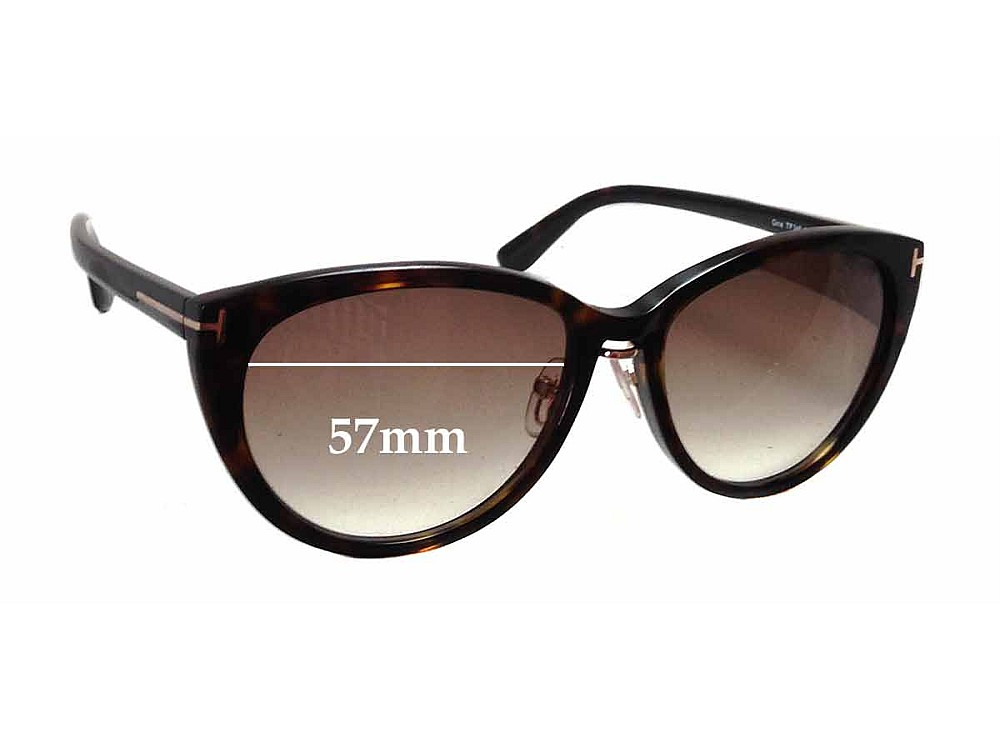 Tom Ford Gina TF345 57mm Replacement Lenses