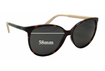 Tommy Hilfiger TH Sun Rx 16 Replacement Lenses 58mm wide 