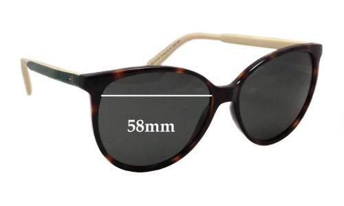 Sunglass Fix Replacement Lenses for Tommy Hilfiger TH Sun Rx 16 - 58mm Wide 