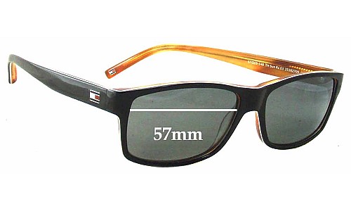 Sunglass Fix Replacement Lenses for Tommy Hilfiger TH Sun Rx 03 - 57mm Wide 