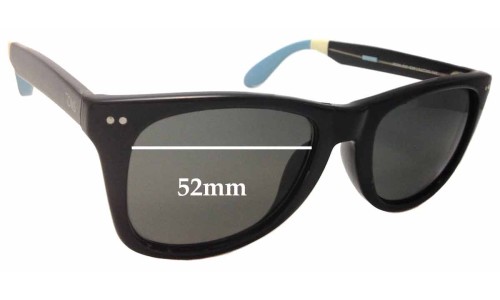 Sunglass Fix Replacement Lenses for Toms  Windward S006 - 52mm Wide 