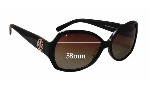 Sunglass Fix Replacement Lenses for Tory Burch TY7019 - 58mm Wide 