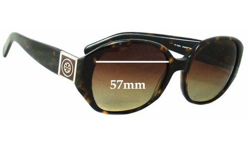 Sunglass Fix Replacement Lenses for Tory Burch TY7043 - 57mm Wide 