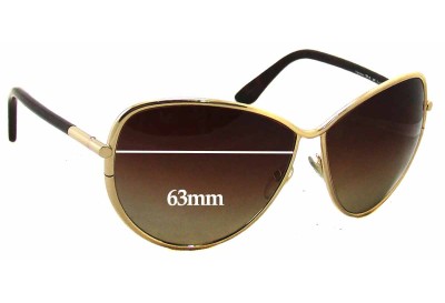Tom Ford Francesca TF181 Replacement Sunglass Lenses - 63mm Wide 