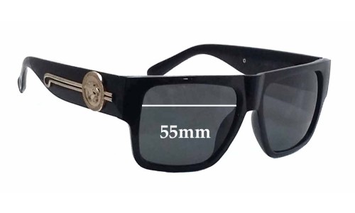 Sunglass Fix Replacement Lenses for Versace MOD 4368/S - 55mm Wide 