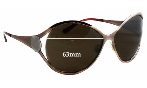 Sunglass Fix Replacement Lenses for Versace MOD 2098 - 63mm Wide 
