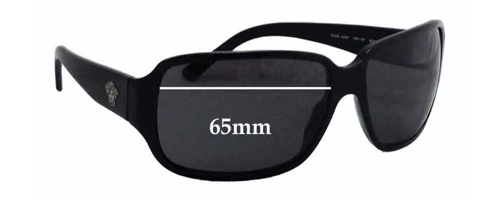 Sunglass Fix Replacement Lenses for Versace MOD 4087 - 65mm Wide