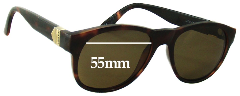 Sunglass Fix Replacement Lenses for Versace MOD 410 - 55mm Wide