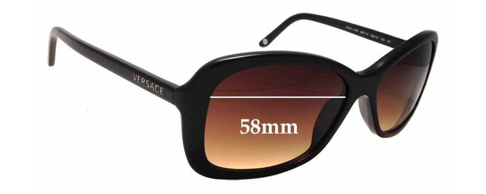 Sunglass Fix Replacement Lenses for Versace MOD 4189 - 58mm Wide