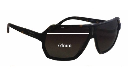 Sunglass Fix Replacement Lenses for Versace MOD 4197 - 64mm Wide 
