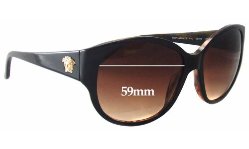 Sunglass Fix Replacement Lenses for Versace MOD 4208 - 59mm Wide 