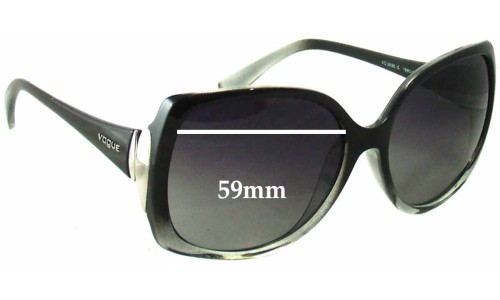 Sunglass Fix Replacement Lenses for Vogue VO2695-S - 59mm Wide 