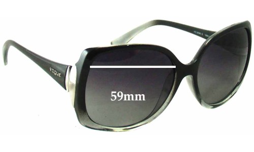 Sunglass Fix Lentes de Repuesto para Vogue VO2695-S - 59mm Wide 