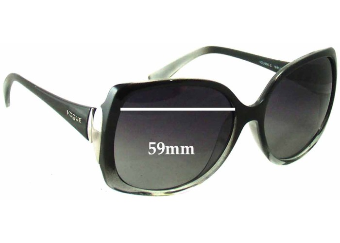 SFX Replacement Sunglass Lenses fits Vogue VO 2943SB 55mm Wide 